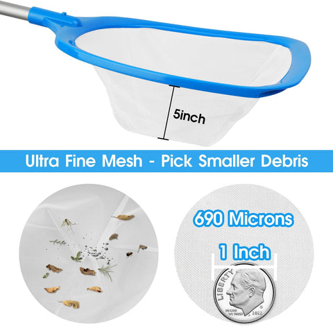 TidyMister leaf skimmer handheld net for fast cleaning