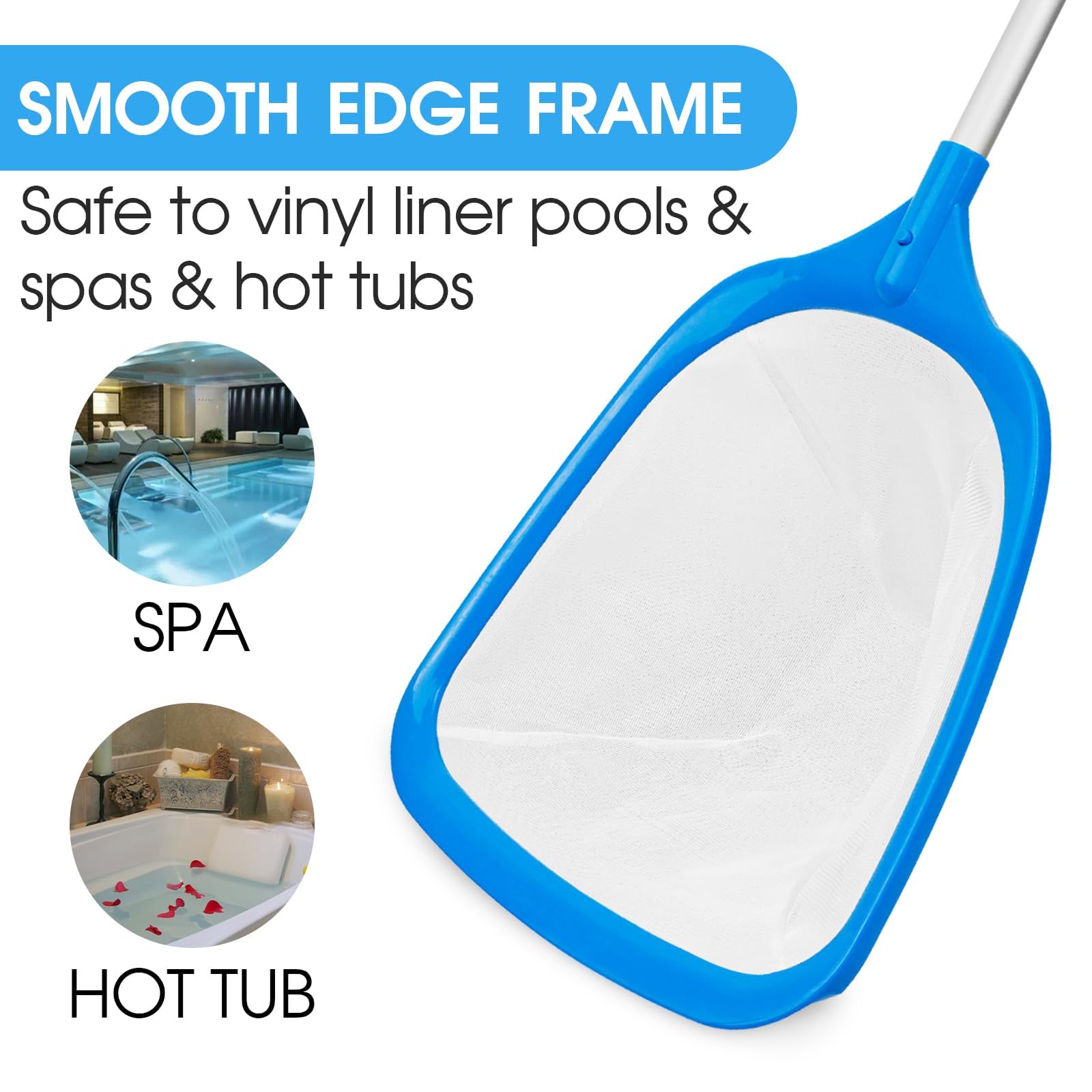 TidyMister net 11x25 inch size captures more debris