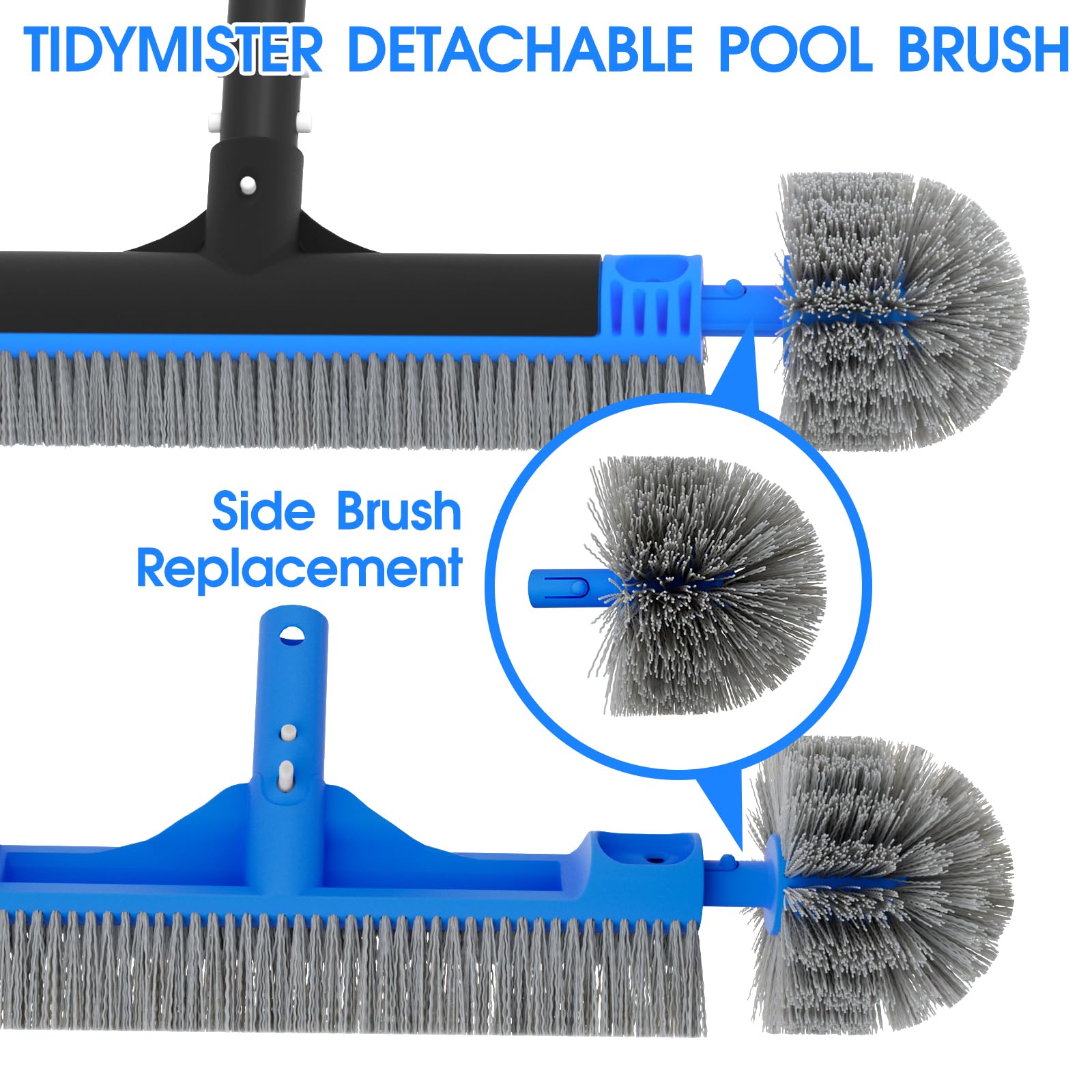 TidyMister Original Series small round brush for compact, precise scrubbing.