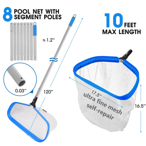 TidyMister 17.5-inch round-end brush cleans walls and floors effectively.