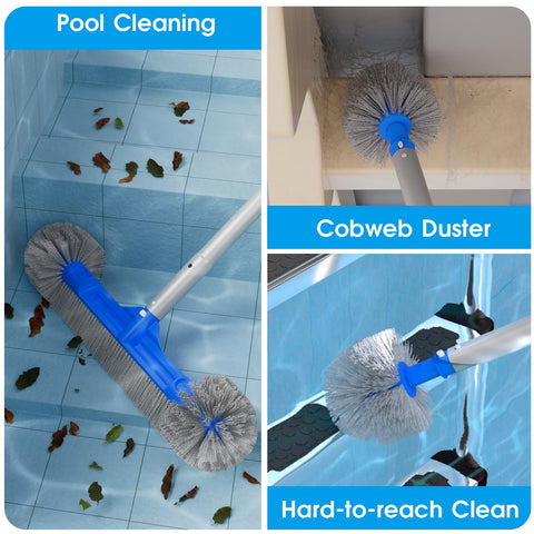 Tidymister hidden hook enables easy retrieval of pool items.