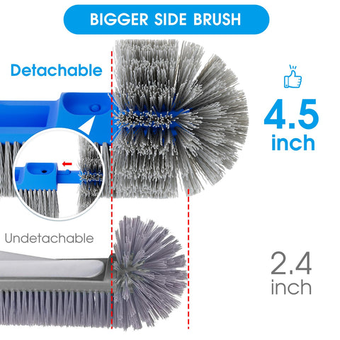Tidymister pool brush with wavy bristles for deeper cleaning and tougher stains