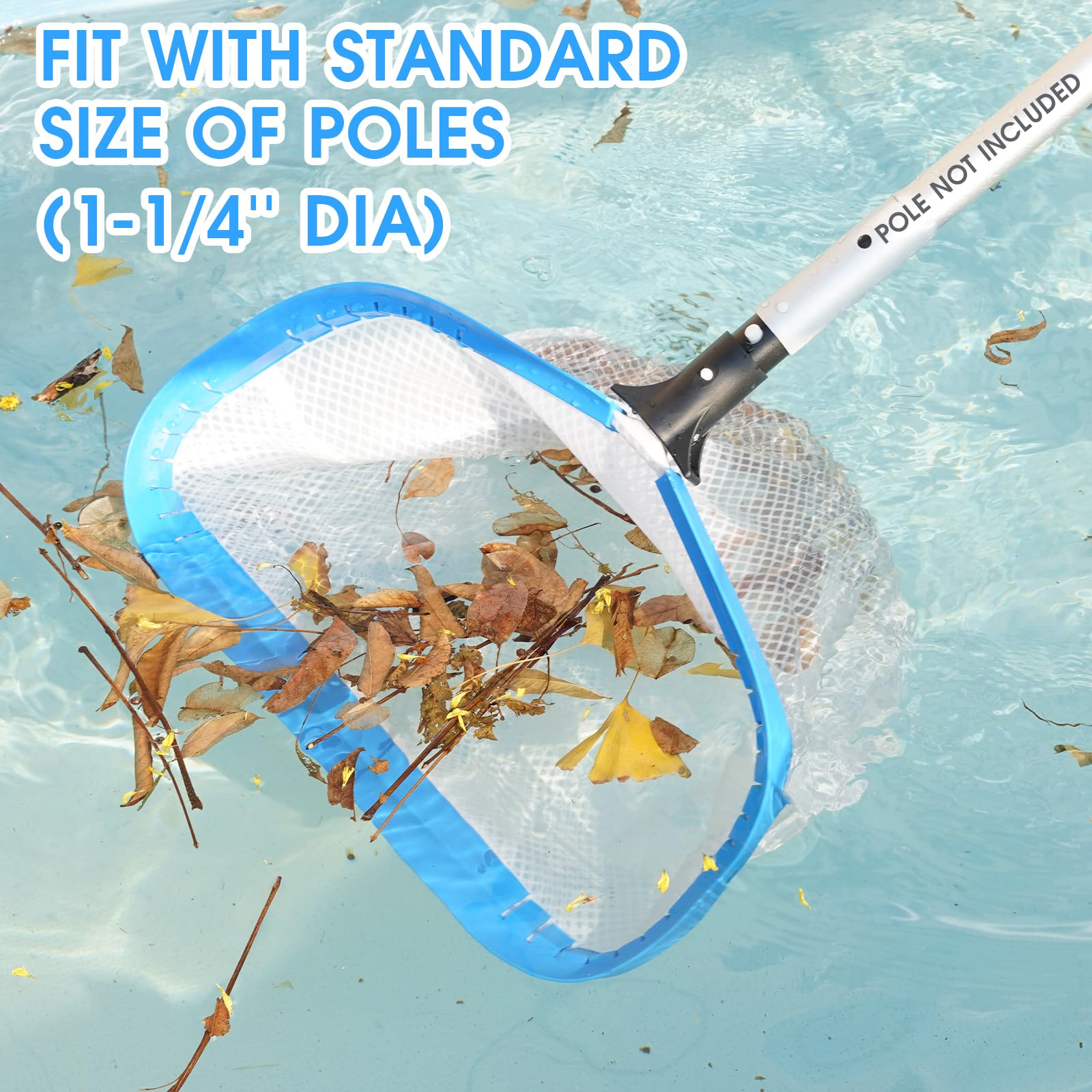 Pool skimmer suitable for above-ground and inground pools