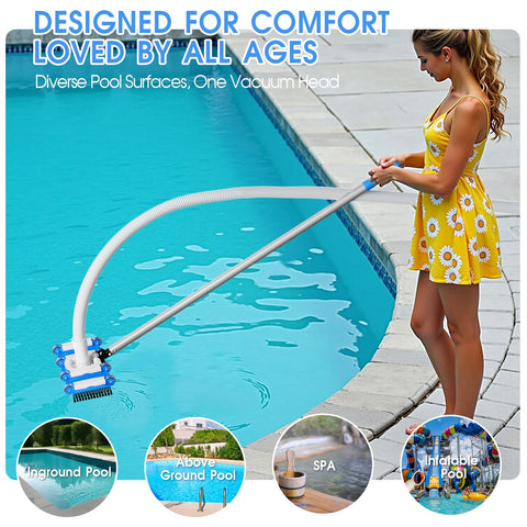 TidyMister vacuum head for inground and above-ground pools offers reliable cleaning