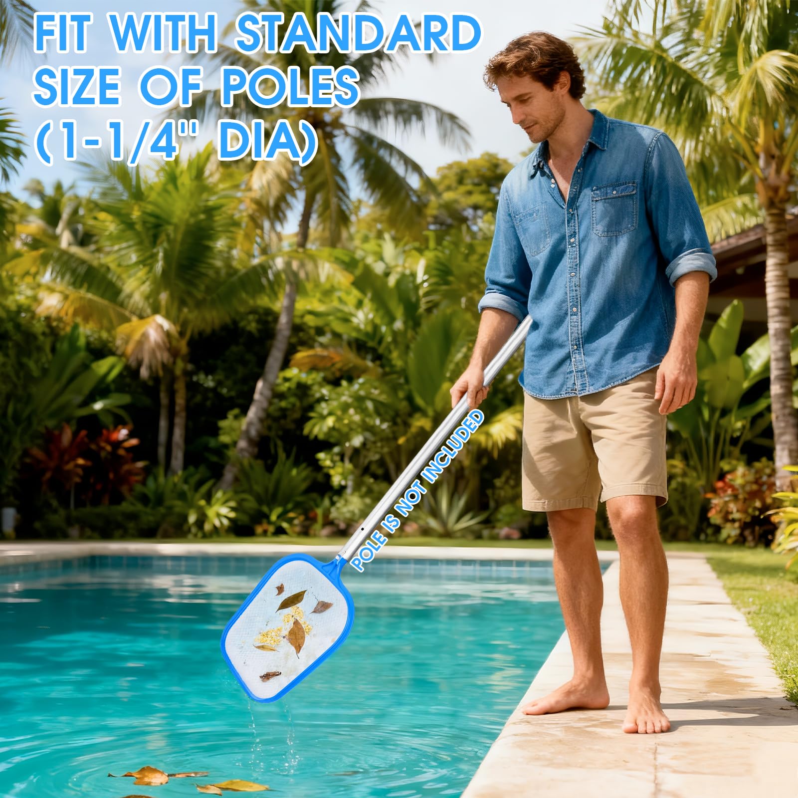 TidyMister ready-to-use skimmer for hot tubs and pools