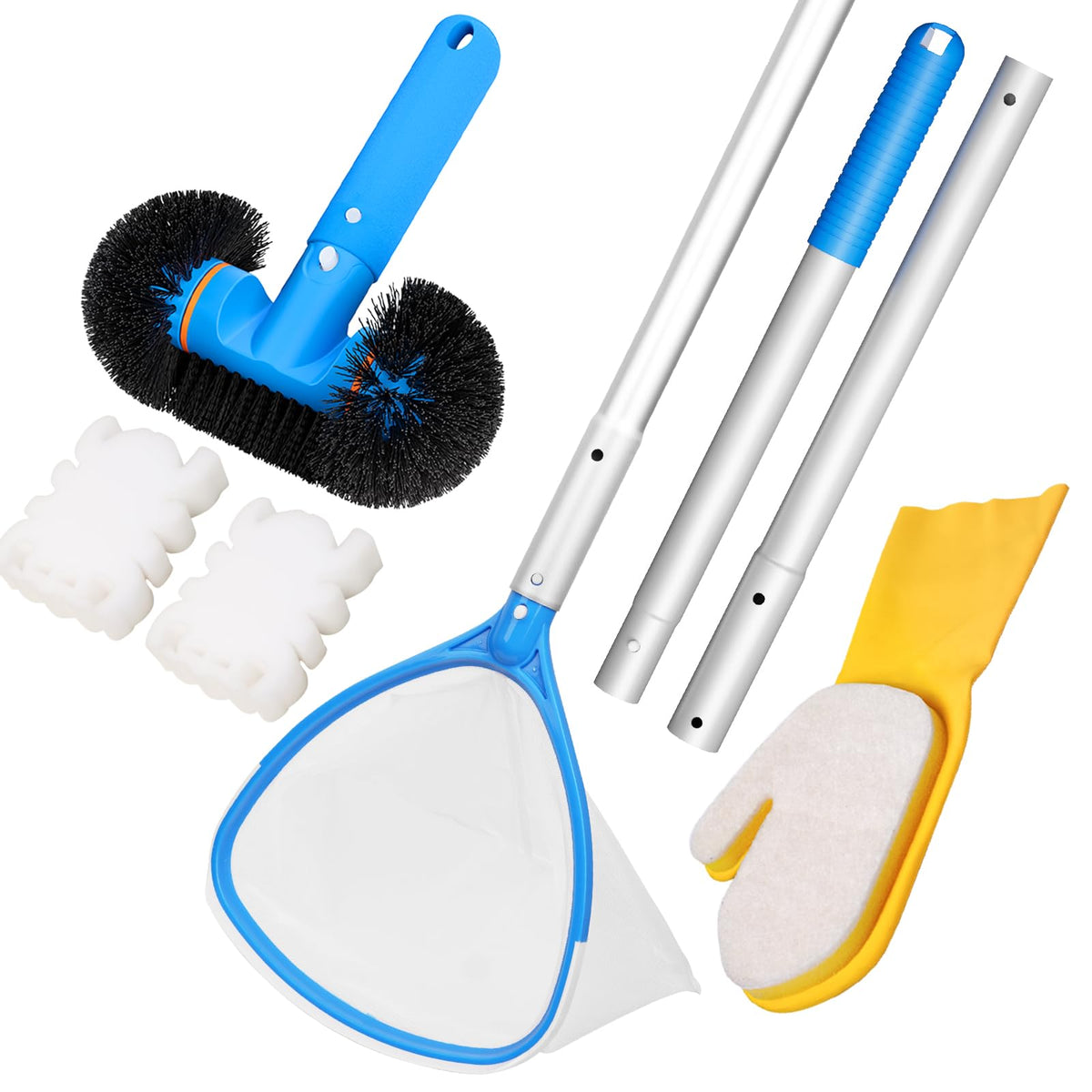 TidyMister Skim Net catching fine debris for a cleaner spa without harming liners.