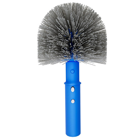 TidyMister small round brush head for tight pool corners with a flexible round design.