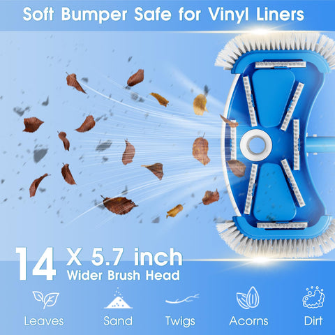 TidyMister soft bumper protects liners during edge cleaning.