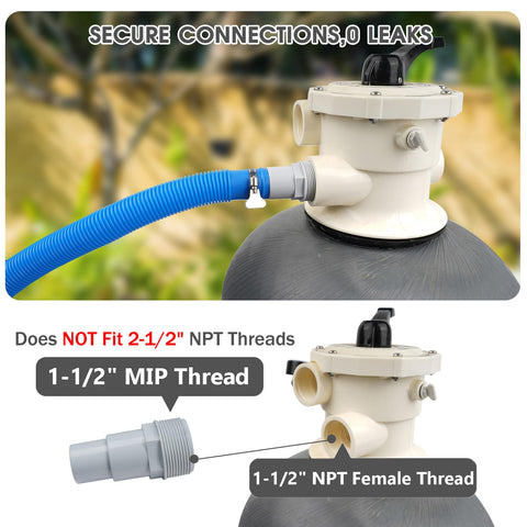 TidyMister included teflon tape for smoother, watertight sealing.