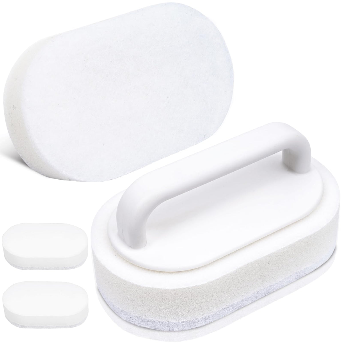 TidyMister thickened scrub pad for hot tubs cleans stubborn grime without scratching surfaces.
