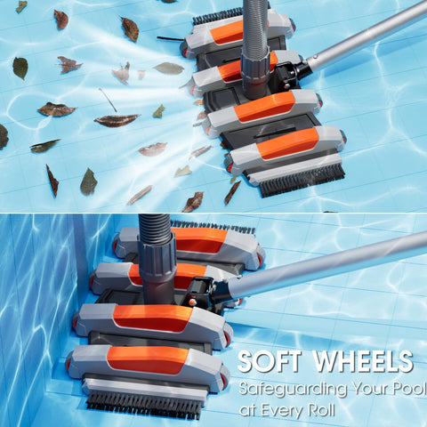 Tidymister vacuum head suitable for concrete, vinyl, and fiberglass pool surfaces.