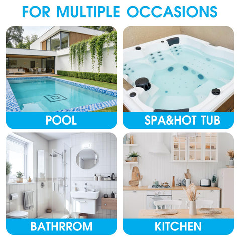 TidyMister waterline cleaning helps maintain pristine spa and pool appearances.