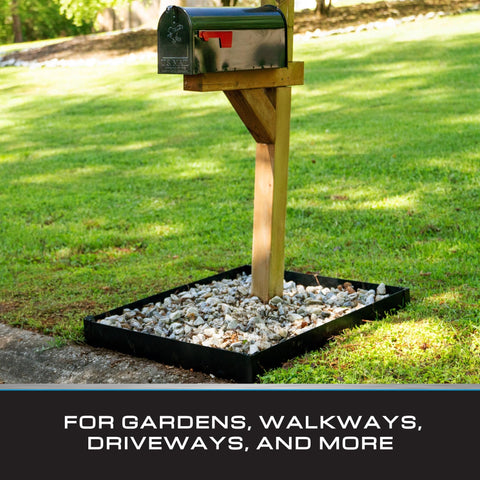 Tie Down 16-gauge steel construction ensures outdoor durability.