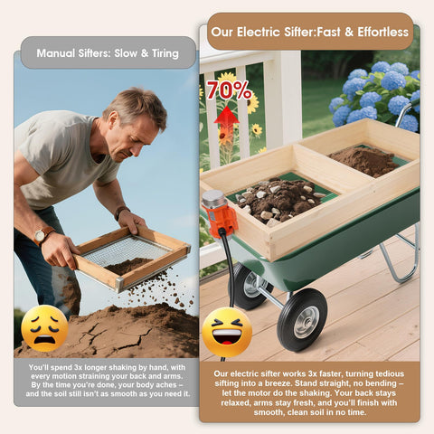 TIEBOLA adjustable vibration control lets you tailor intensity for different soils