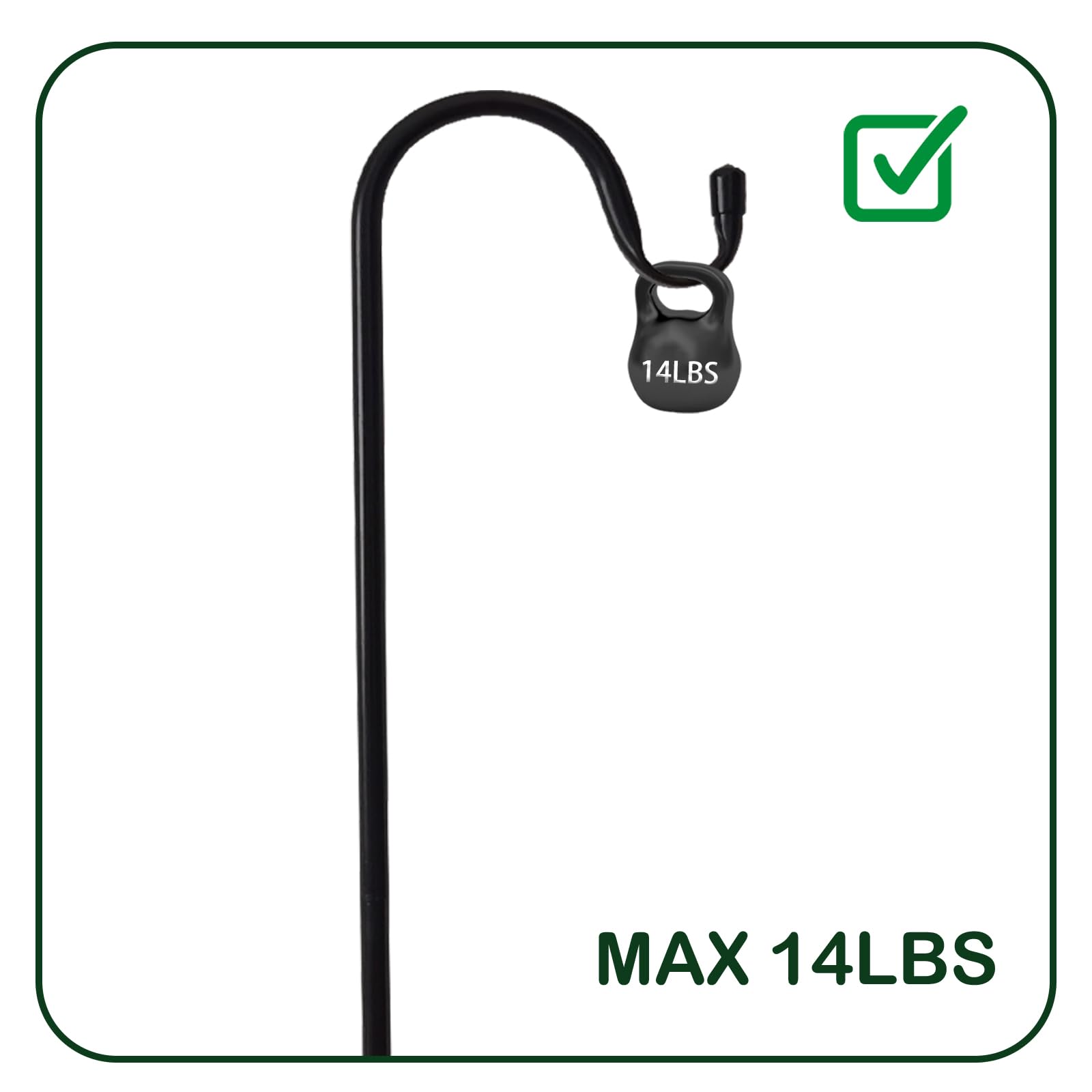 TIEBOLA bird feeder hanger elevates garden feeding stations.
