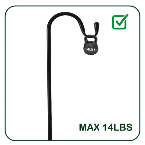 TIEBOLA bird feeder hanger elevates garden feeding stations.