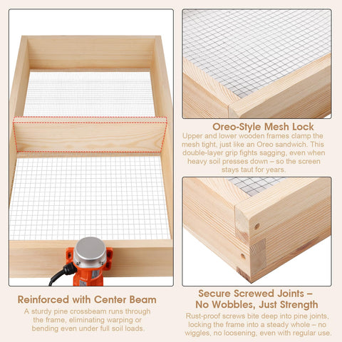 TIEBOLA rust-resistant hardware ensures durable outdoor performance
