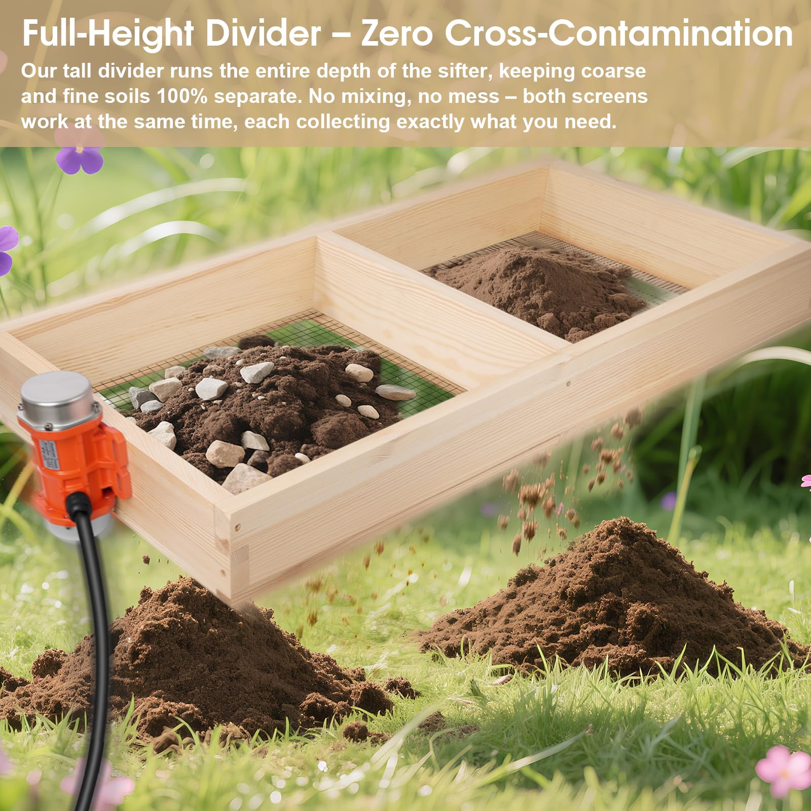 TIEBOLA robust pine frame resists buckling during heavy garden use