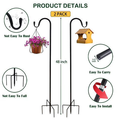 TIEBOLA 5-prong base provides extra ground stability for heavier items.