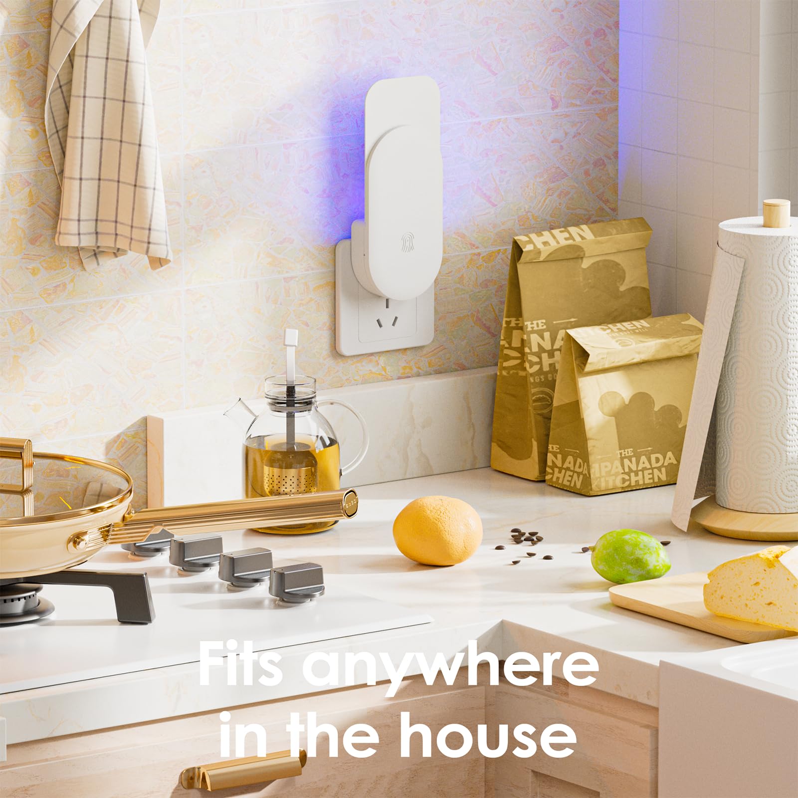 TIENBE Flying Insect Trap in night light mode provides soft illumination