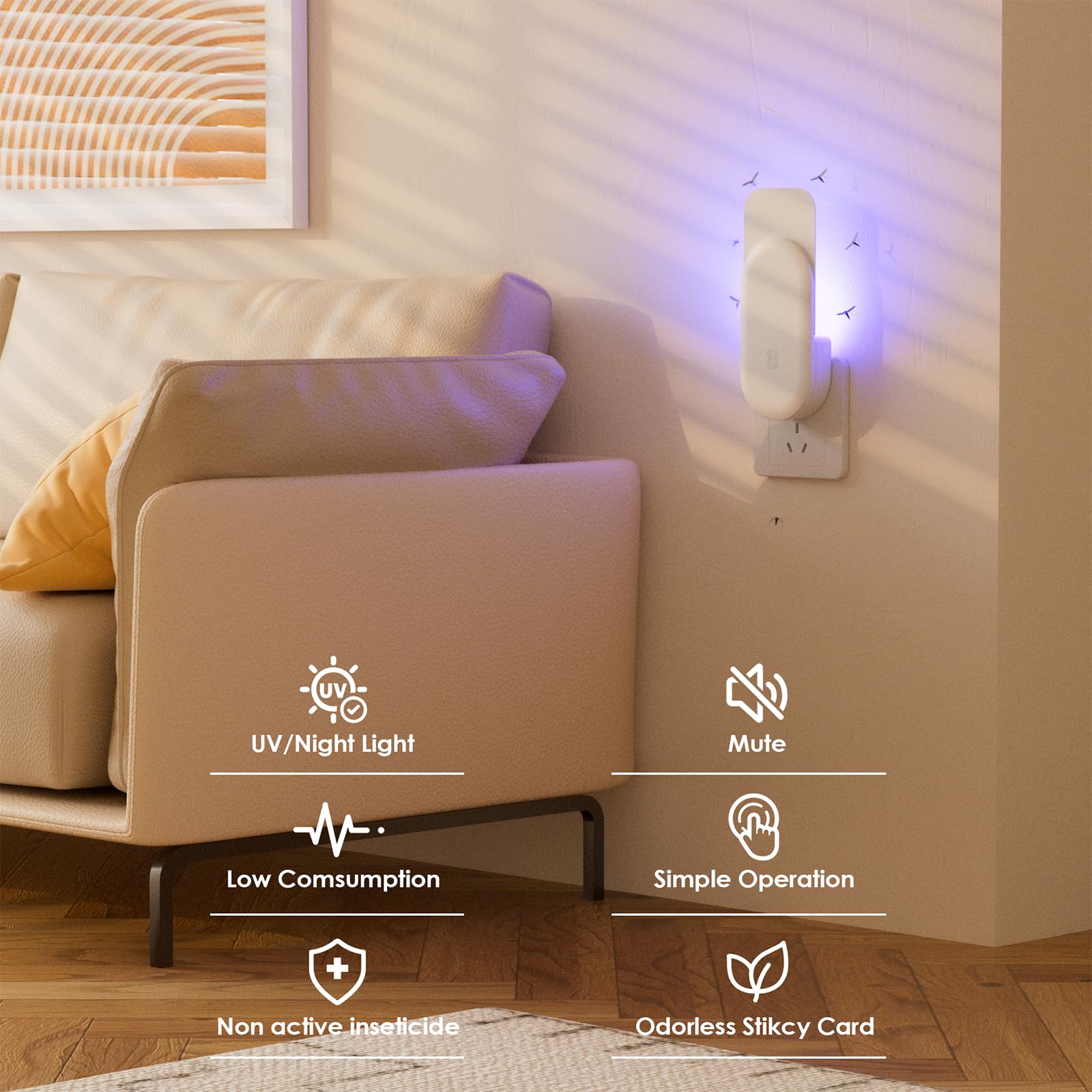 TIENBE UV lamp in action attracting pests for effective capture