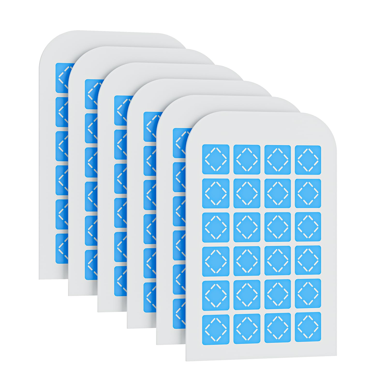 TIENBE 6-pack glue cards refill for indoor fly trap with long-lasting adhesive