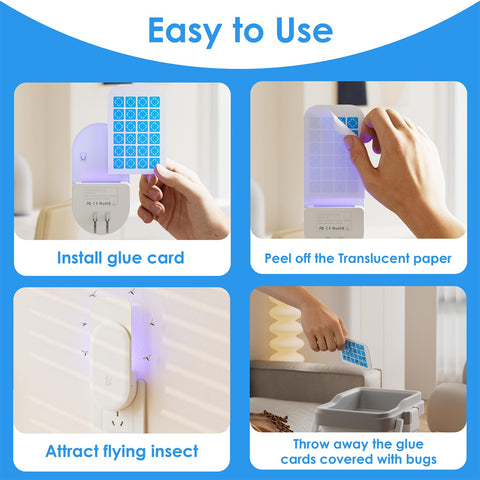 TIENBE glue card long-lasting adhesive captures insects until disposal