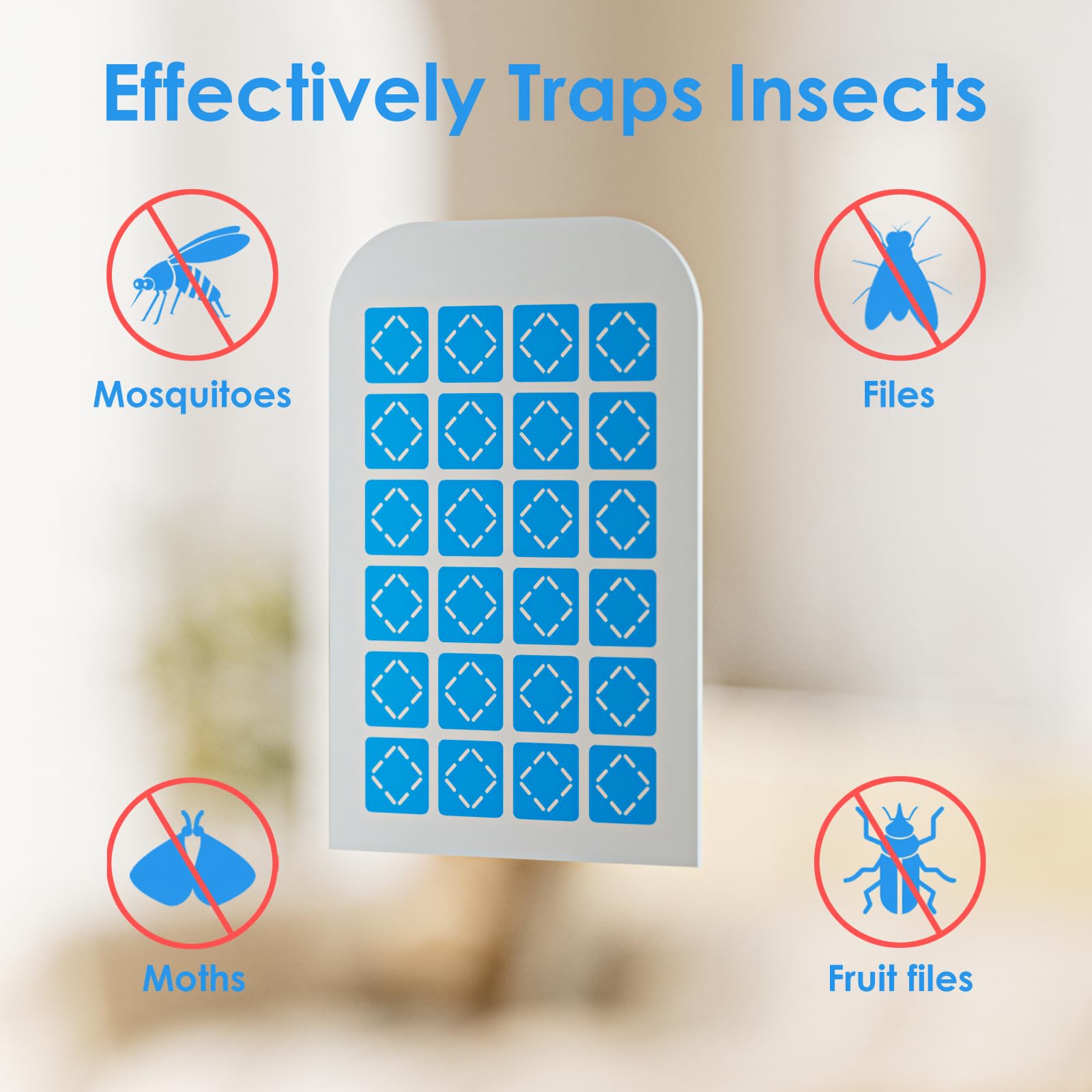 TIENBE glue cards inserted into indoor trap for extended protection.