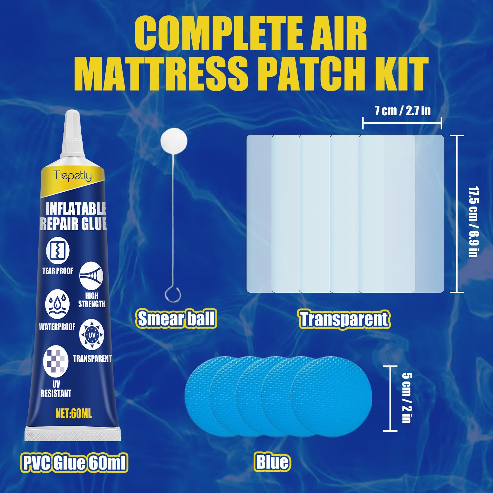 Tiepetly pool liner repair shows patch fitting neatly for seamless surfaces