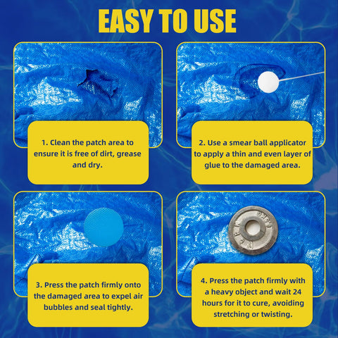 Tiepetly PVC patch material ready for quick, reliable inflatable repairs
