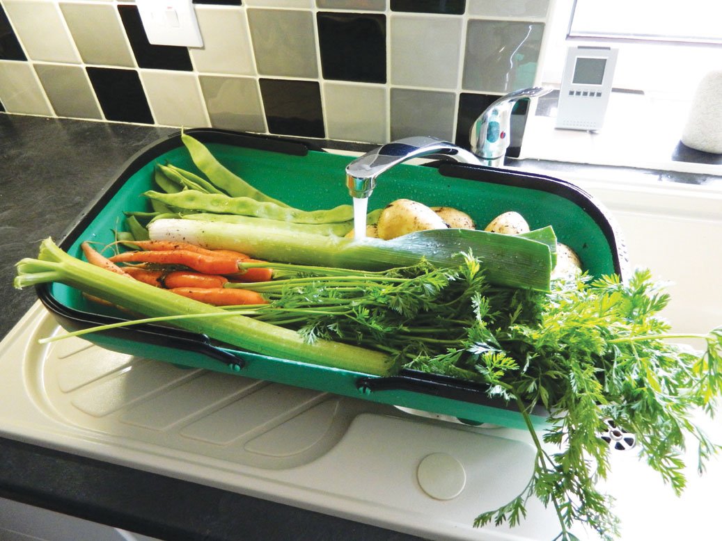 Tierra Garden GP184 Colander Trug versatile for vegetables and fruits in prep tasks.