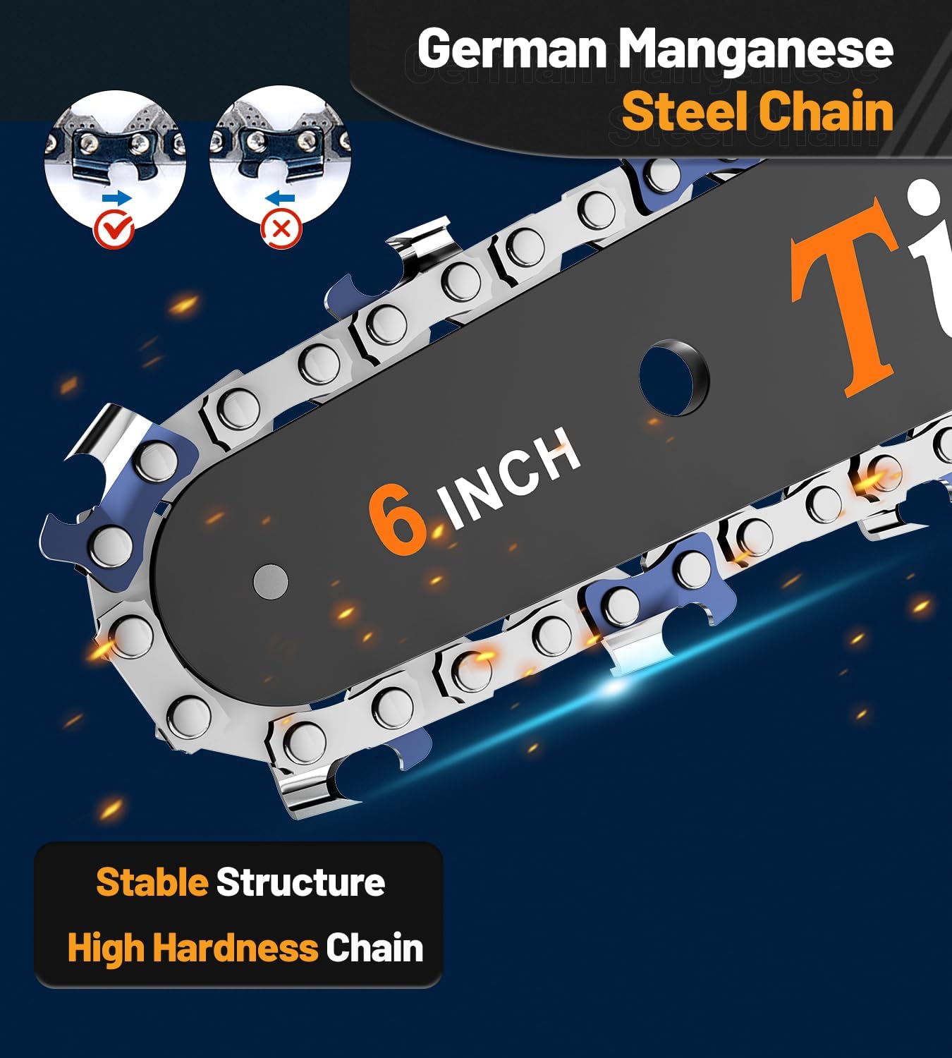 Tietoc mini chainsaw 6in compact storage box supports portability.
