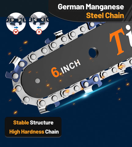 Tietoc mini chainsaw 6in compact storage box supports portability.