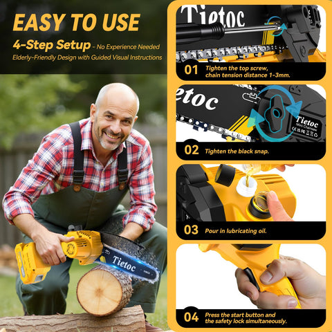 Tietoc compact lightweight design fits easily in a small toolbox.