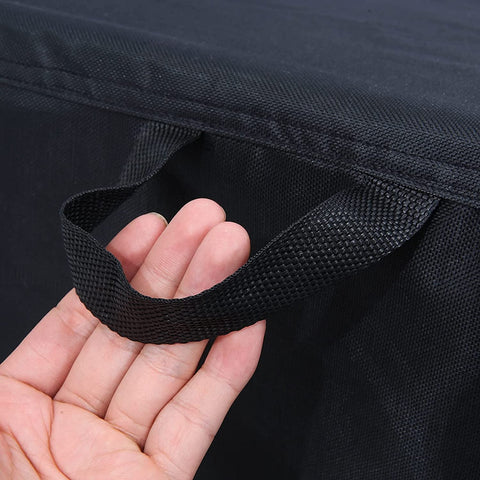 TIFILE four click-close straps secure the cover during windy conditions.