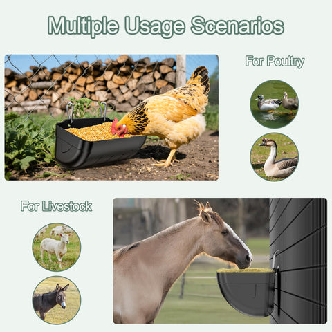 Tiflev 3.5-quart capacity per unit for reliable feed and water
