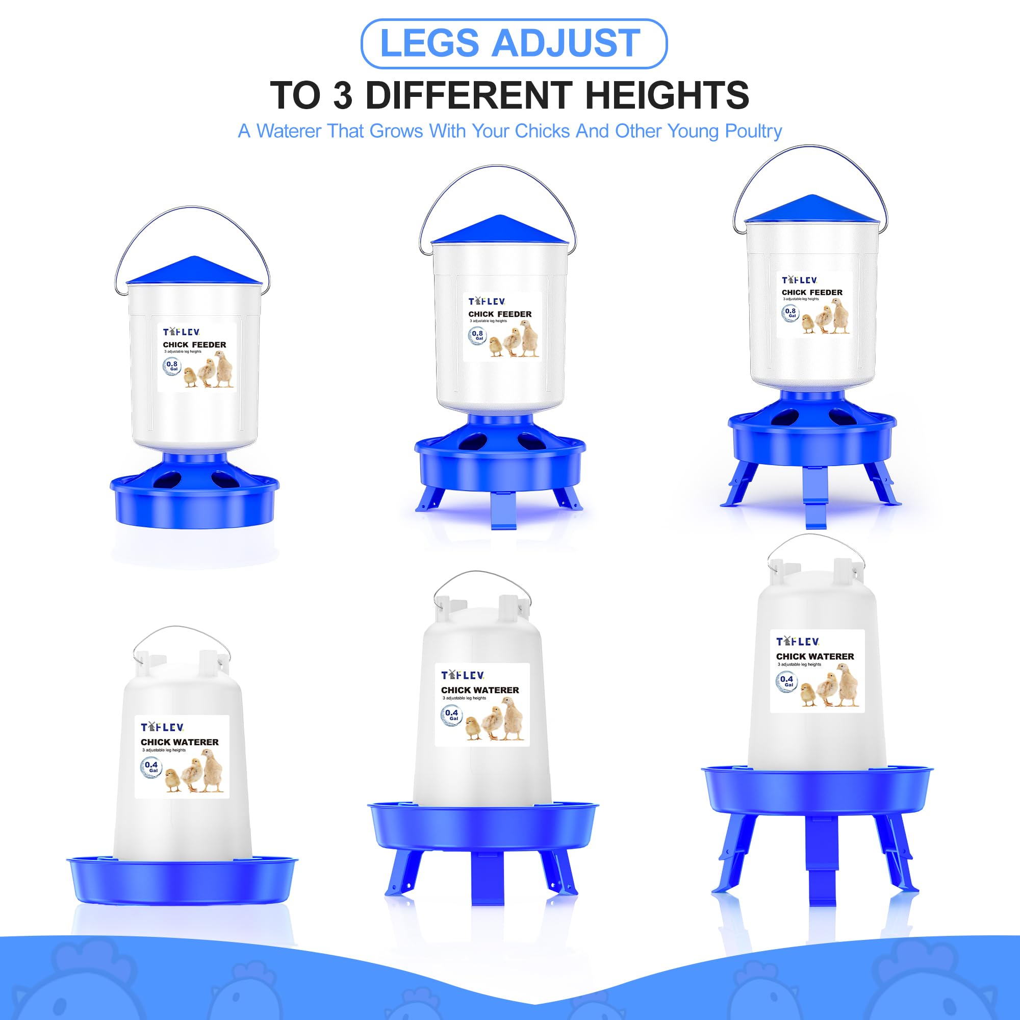 Tiflev BPA-free plastic construction is durable and easy to clean