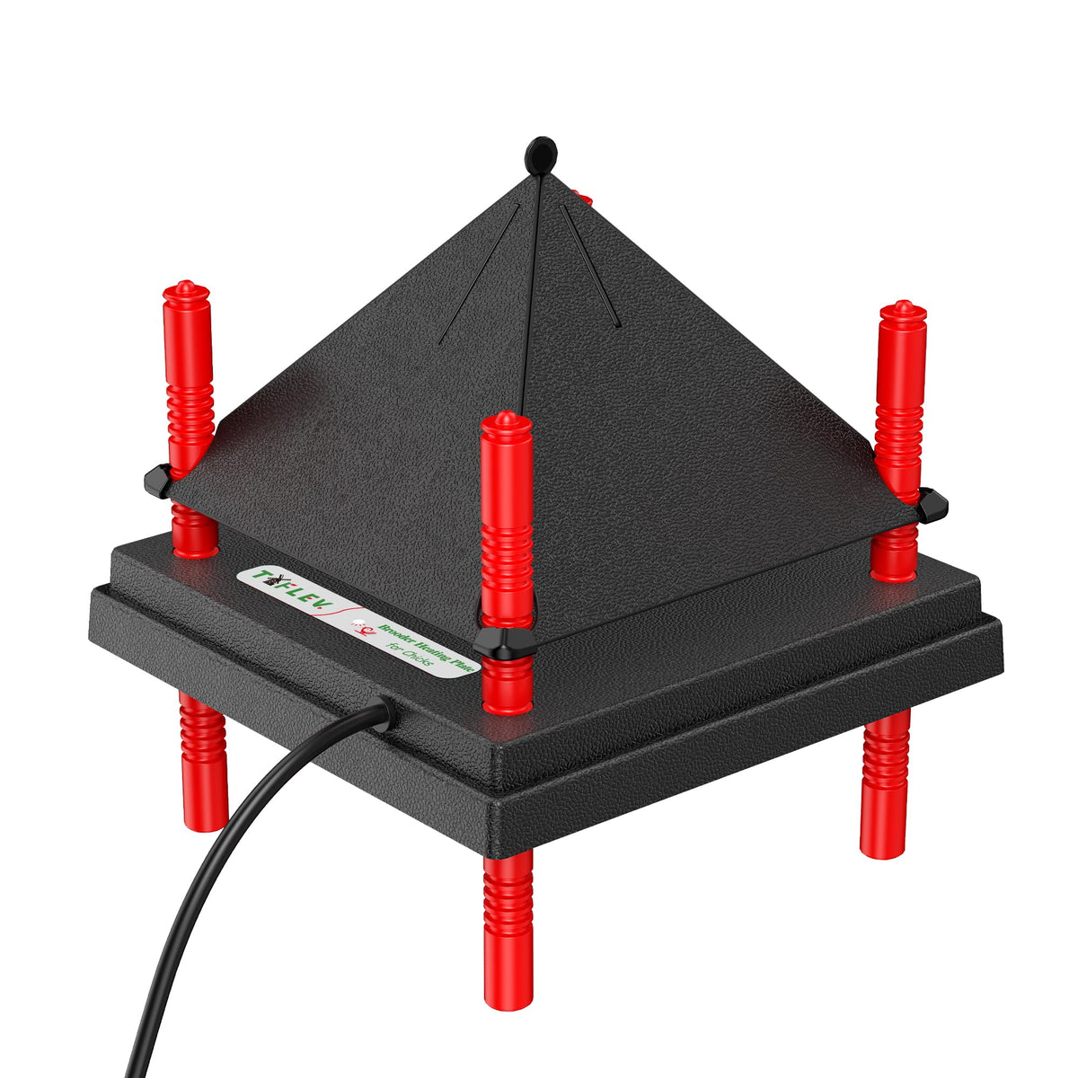 Tiflev Chick Brooder Plate with Anti Cone prevents perching on the heat surface.