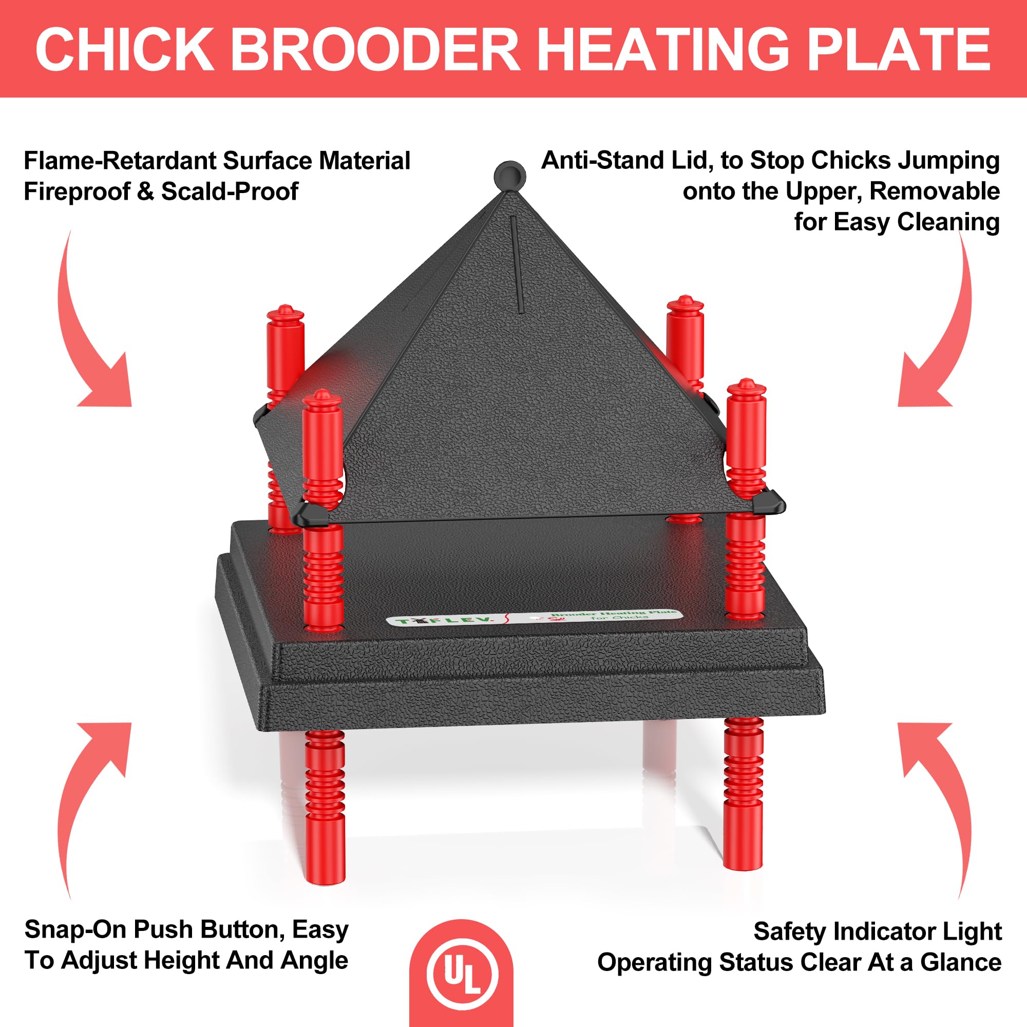 Tiflev energy-efficient plate concentrates heat beneath the surface.