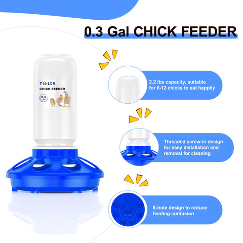 Tiflev waterer reservoir translucent offers quick refill checks.