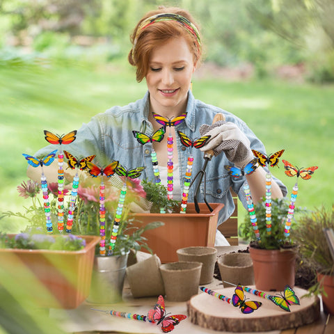 Tigeen outdoor garden decor wand in summer demonstrates quick DIY beauty.