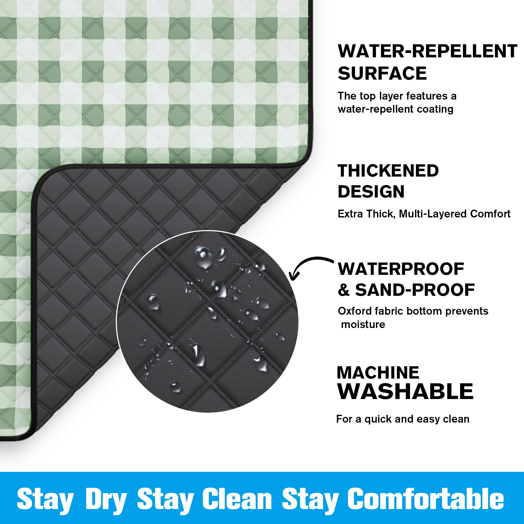 TigeJoy fabric texture close-up highlights soft padding and durable weave