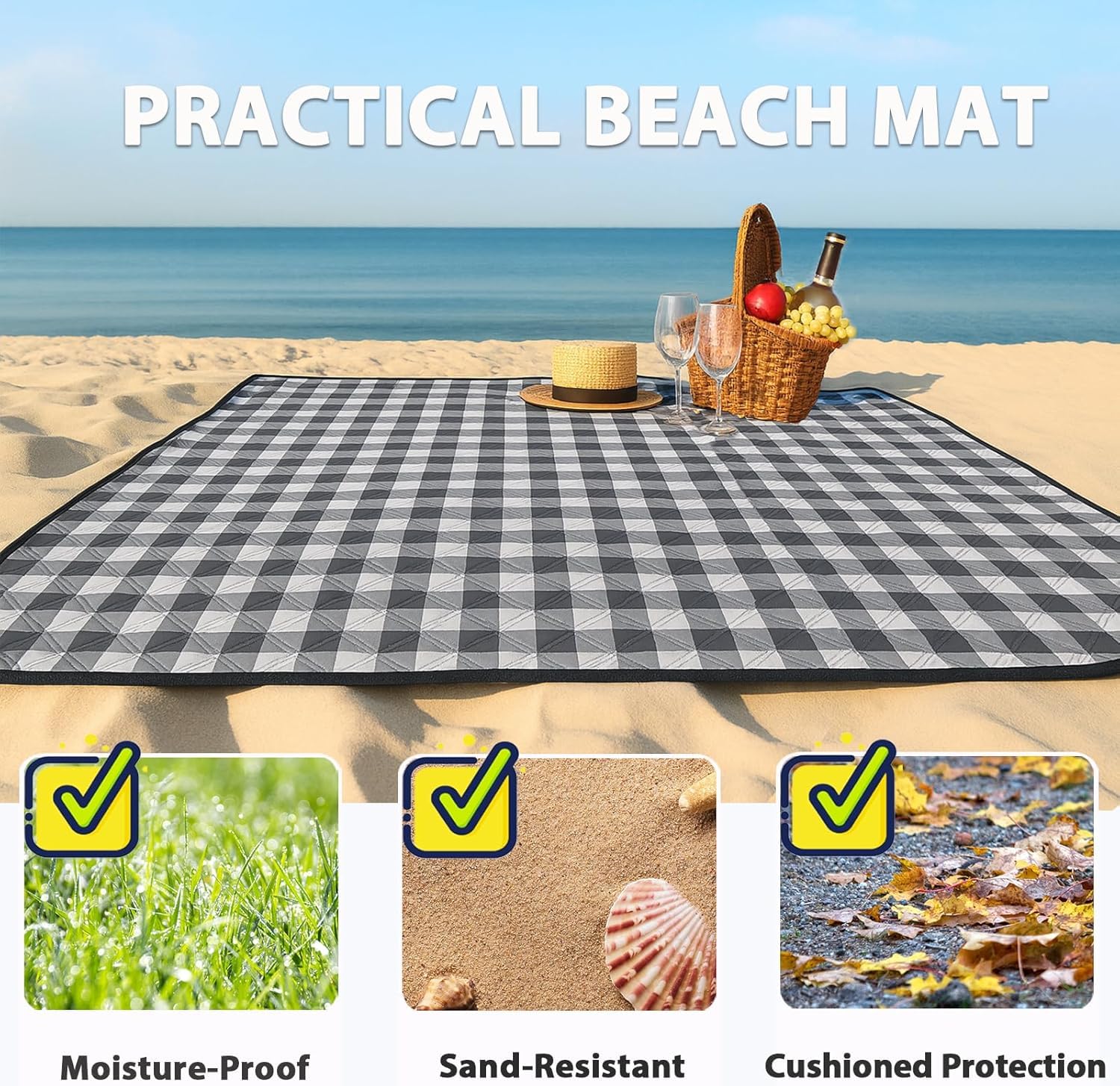 TigeJoy 80x80 ground cover blocks moisture for dry seating