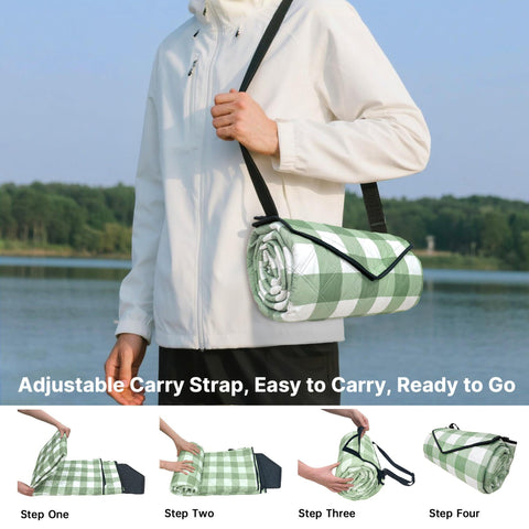 TigeJoy waterproof base helps minimize moisture on damp grass and sand