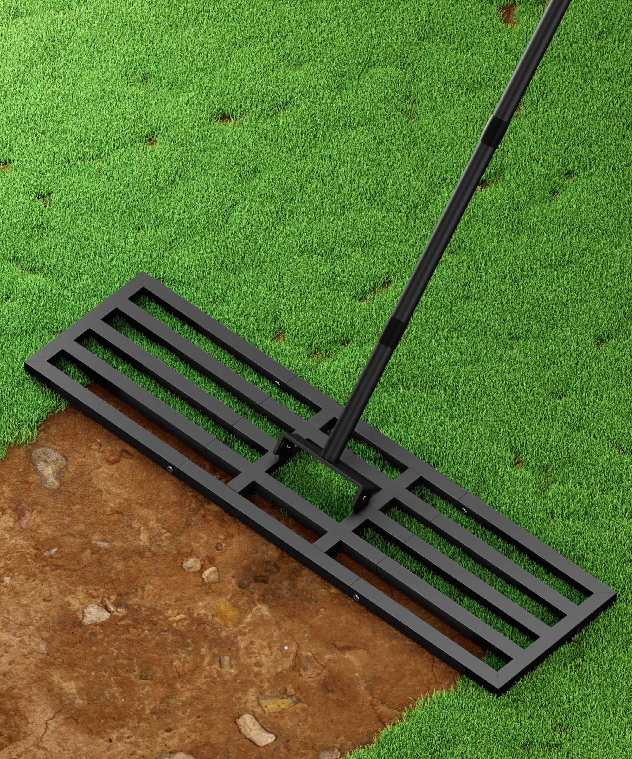 Tigerden Lawn Leveling Rake 40x10 head helps create an even lawn surface, facilitating sowing