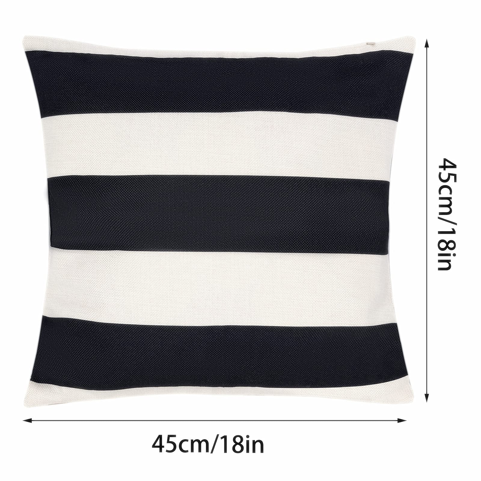 Tiggell striped pillow cover on a patio chair, quick-dry protection.