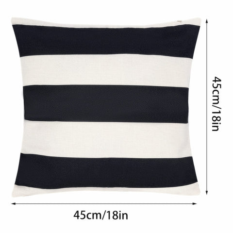 Tiggell striped pillow cover on a patio chair, quick-dry protection.