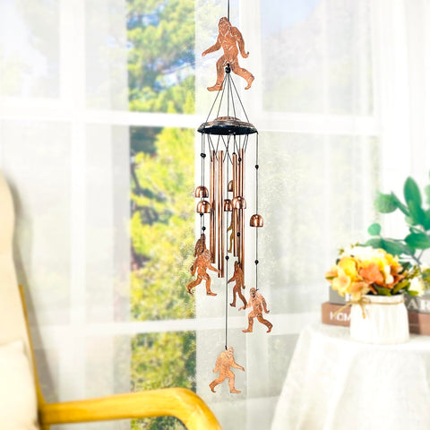 TIGGSY Bigfoot wind chime suitable for outdoor or indoor display.