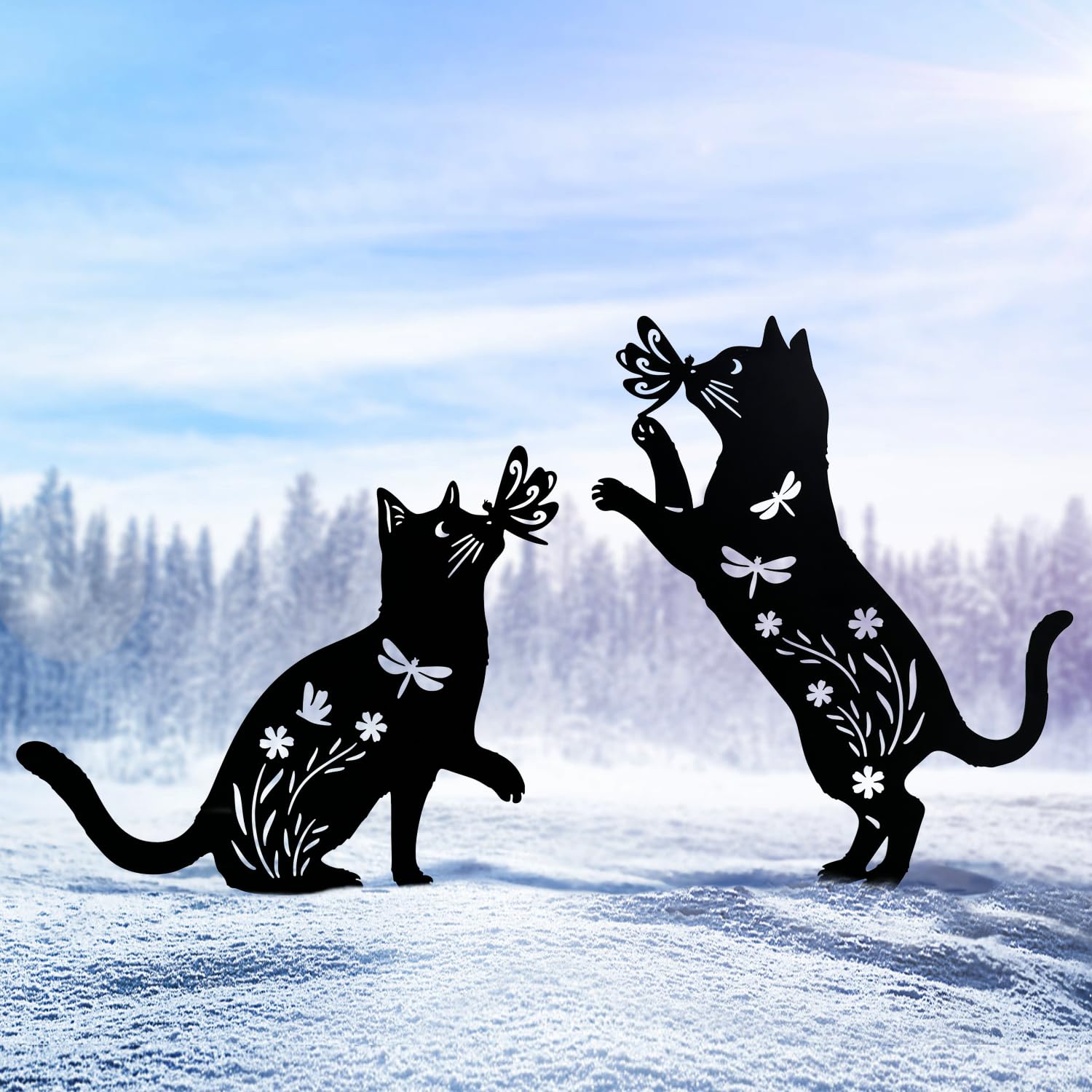 TIGGSY yard ornament adds personality to gardens with sturdy construction.