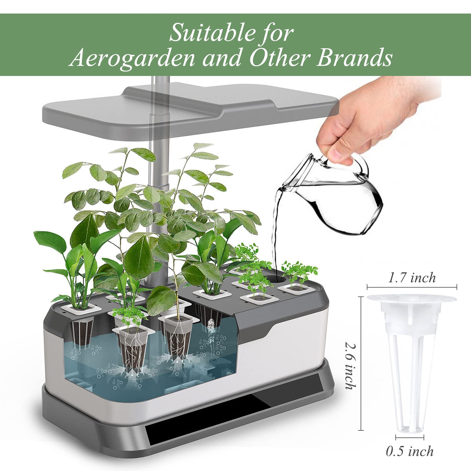 Tigvio grow sponges 50-piece set supports easy transplanting and strong root development.